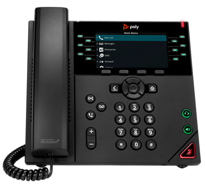 VVX 450 12-line Desktop Business IP Phone with d : image 1